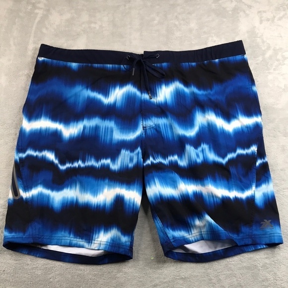 ZeroXposur Men's Navy Ray Swim Trunks Size XXL New - Picture 1 of 9